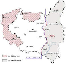 114.267 Quadratkilometer Ostdeutschland: Der auf der Karte schraffierte Teil der Oder-Neie-Gebiete ist seit 1945 polnisch verwaltet und seit 1990 Teil der Republik Polen.