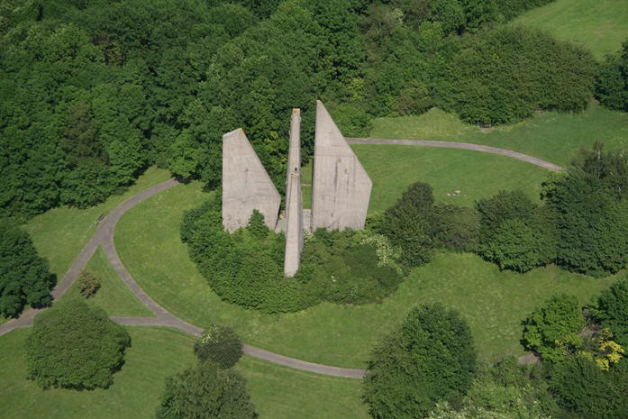 Blick auf das Heimkehrerdenkmal in Friedland